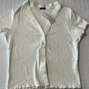 brandy melville ruffle top